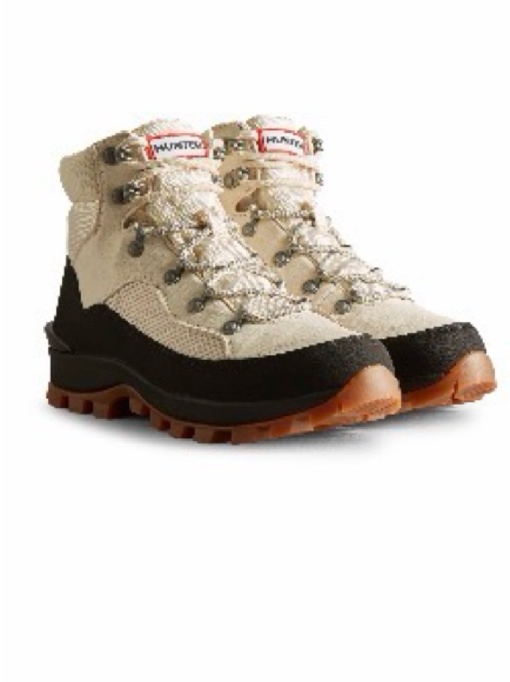 Hunter Women’s Size 8 Explorer Insulated Commando Boot NWT Black &  White Willow